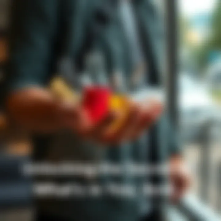 A person holding various common items in their hand, reflecting on their significance