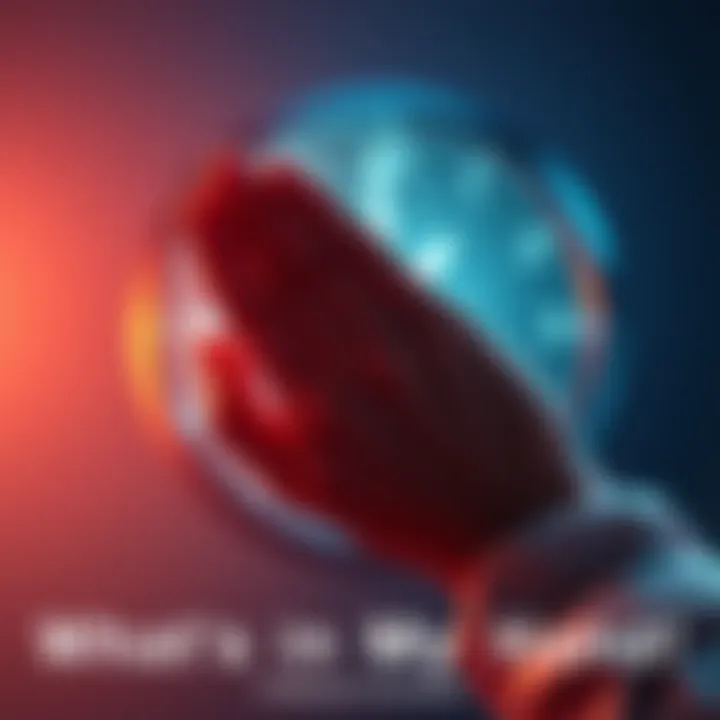 A hand holding a small, wrapped item with a countdown clock in the background