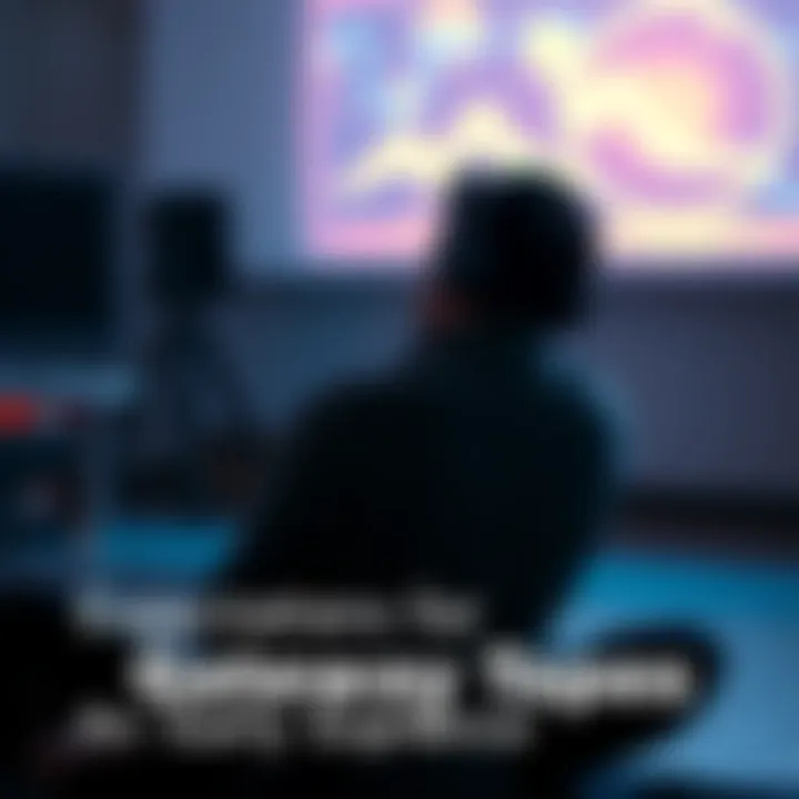 A person sitting in a calm setting, wearing headphones and focused on a recording, indicating a personal experience with Gateway tapes.