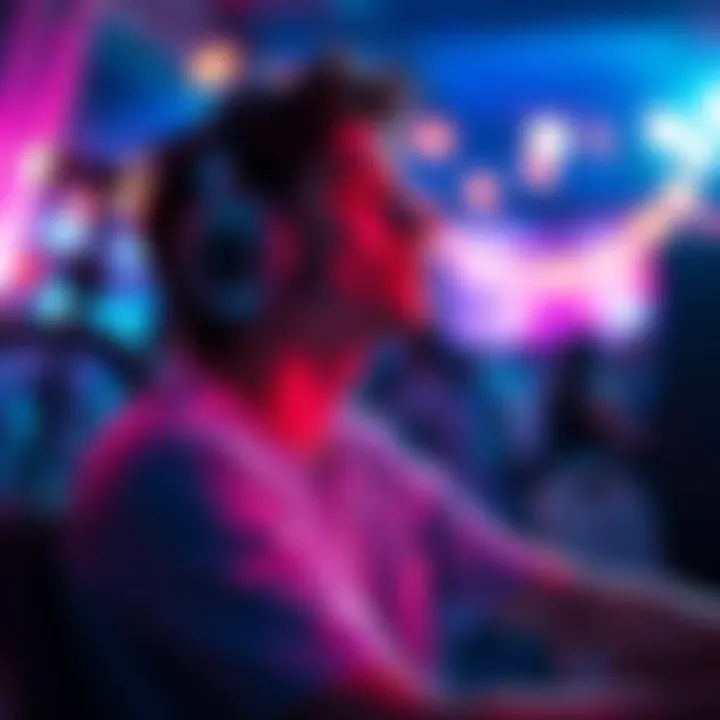 A person sitting peacefully with headphones, eyes closed, experiencing the joy of music.