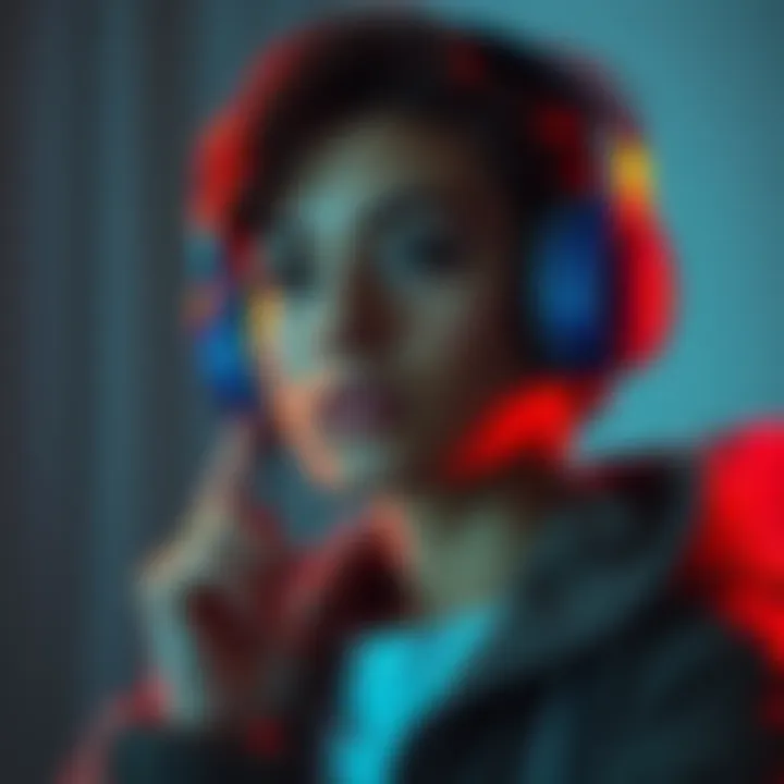 A person with headphones looks reflective while listening to music, showing a shift in connection with their favorite songs.