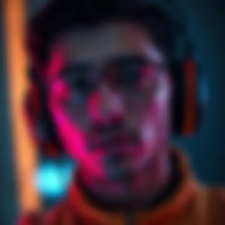 Individual with headphones reflecting mixed emotions after experiencing subliminal audio