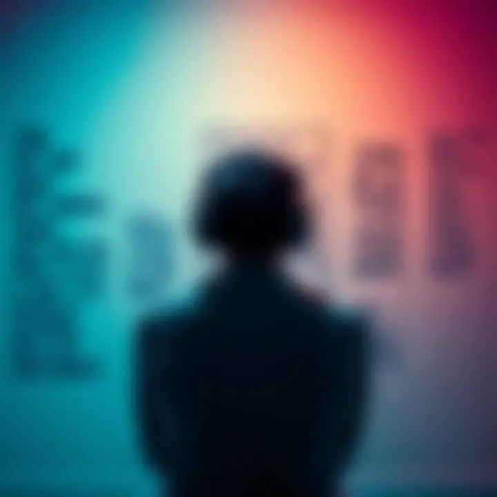 Person listening to subliminal audio Individual sitting with headphones, focused on listening to height subliminal audio, surrounded by motivational quotes on the wall.