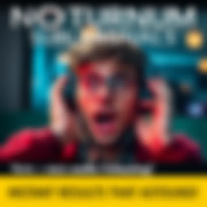Individual wearing headphones, visibly surprised after listening to Nocturnum subliminals