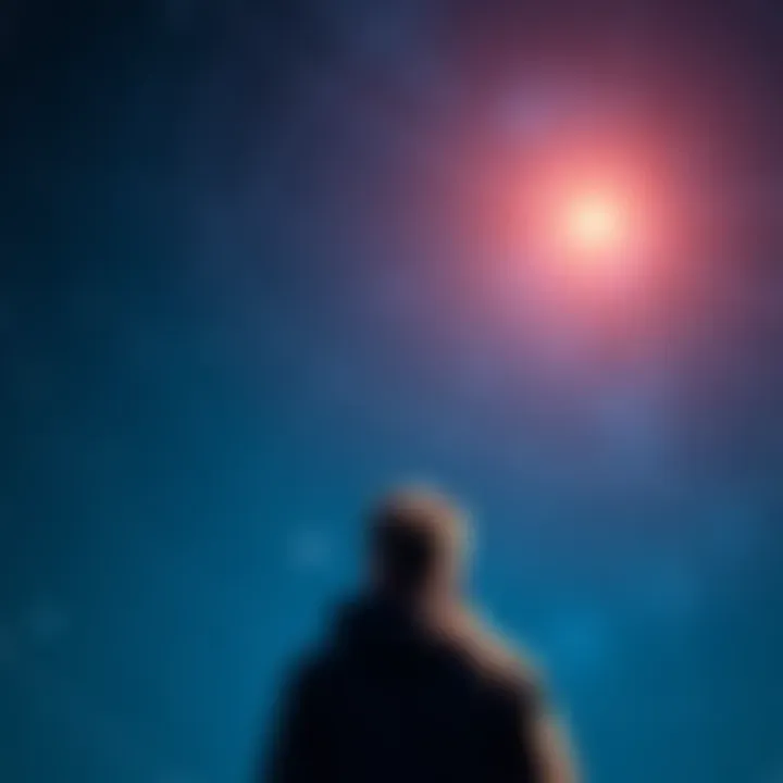 A person gazing up at a night sky filled with stars, symbolizing cosmic influences on career paths