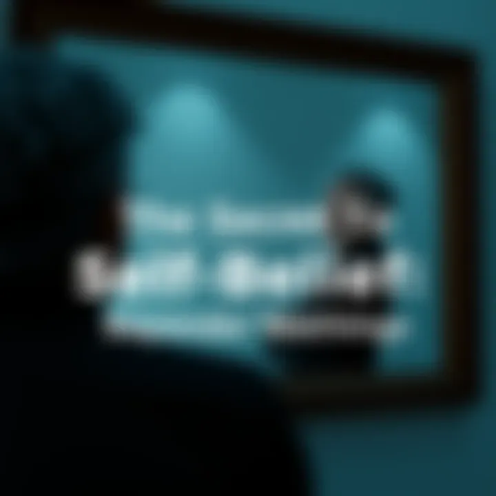 A reflective moment as a person gazes into a mirror, symbolizing self-belief and personal confidence