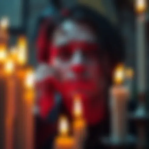 A thoughtful person surrounded by candles, reflecting on emotions and signs of influence, suggesting a connection to unseen forces.