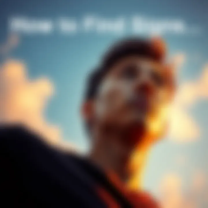 Person looking up at the sky A person gazing at the sky with hopeful expression, symbolizing the search for signs in decision-making.