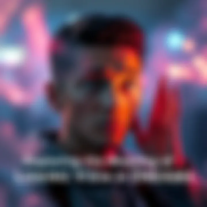 A person looking confused as they try to see through blurry surroundings in a dream.