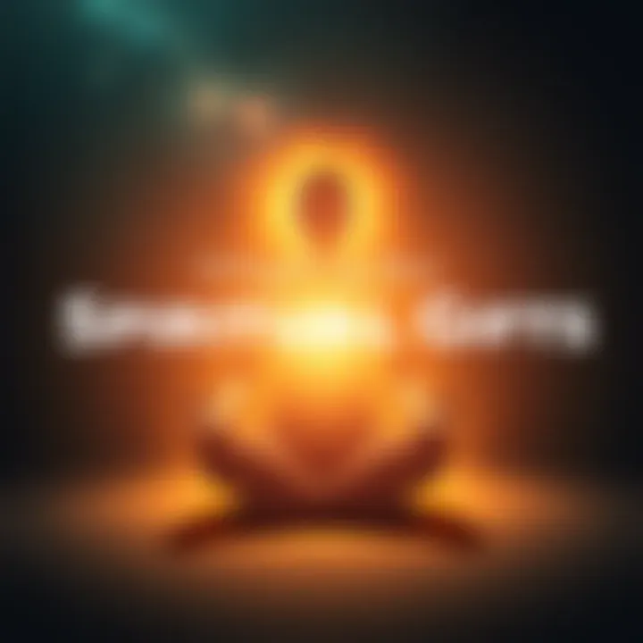 A person sitting cross-legged in meditation, surrounded by a soft glow, symbolizing the opening of spiritual gifts.