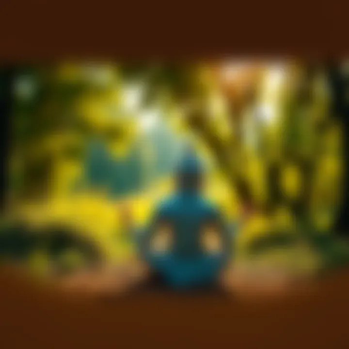 A person sitting cross-legged in a serene natural setting, surrounded by trees and sunlight, symbolizing mindfulness and self-realization.
