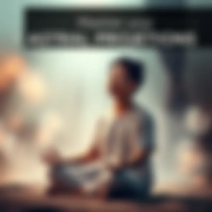 A person sits in a peaceful setting, eyes closed, with a calm expression, surrounded by soft light and a dreamy atmosphere, symbolizing astral projection practice.