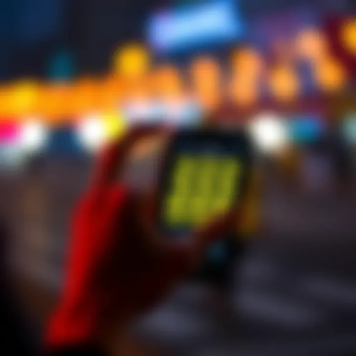 A person looking at their phone with angel numbers like 222, 333, and 555 displayed on the screen, reflecting curiosity and a desire for change.