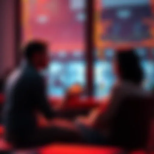 A person sitting with a reader, discussing life purpose and personal insights during a reading session