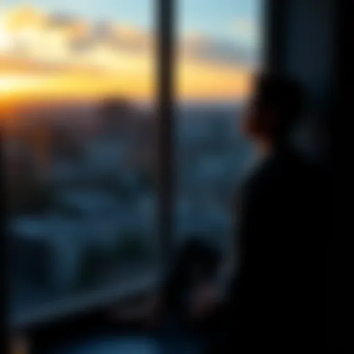 Individual sitting by a window looking contemplative, symbolizing reflection and emotional healing
