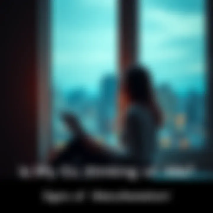 Person reflecting on a relationship A person sitting by a window, looking thoughtful while holding a letter, symbolizing thoughts about an ex and relationships.