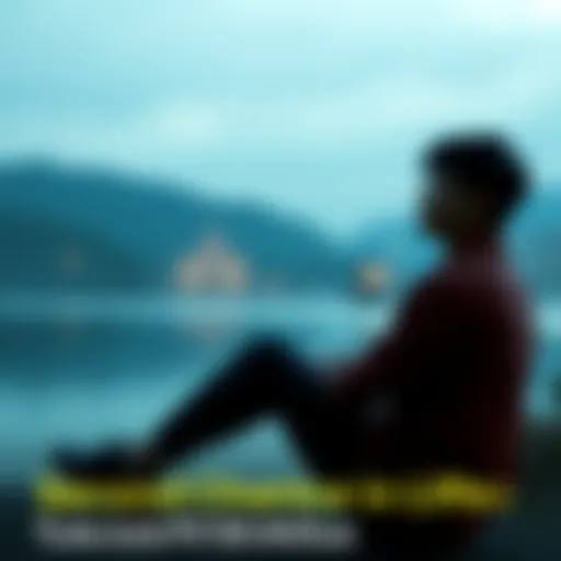 A person sits quietly in a serene setting, contemplating their past decisions with a thoughtful expression, symbolizing reflection and second chances.