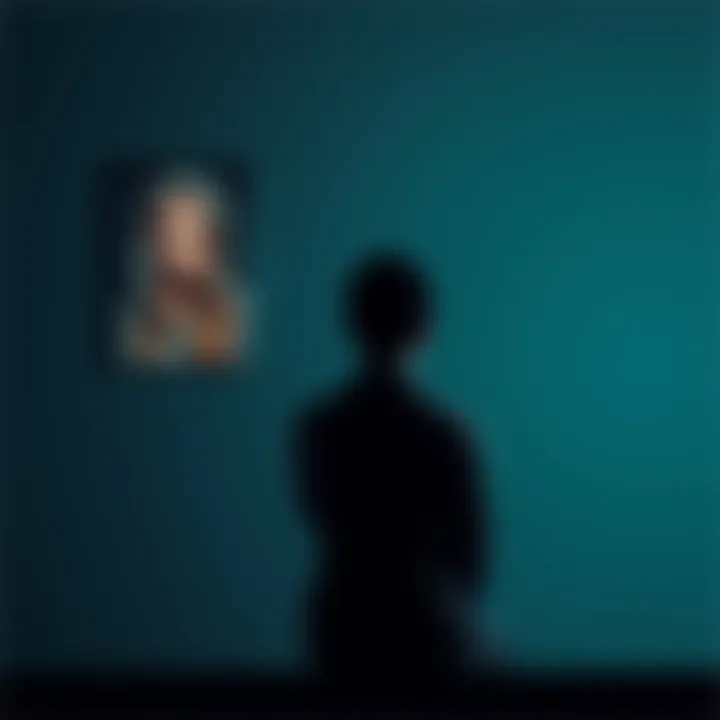 Person Reflecting on Relationship A person sitting alone, looking thoughtful while staring at a photo of their Pisces ex, showcasing feelings of confusion and sadness about the lack of empathy in the relationship.