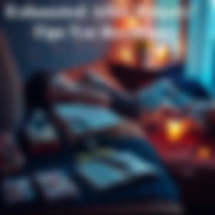 A person relaxing on a couch with a journal and crystals nearby, reflecting on their feelings after rituals.