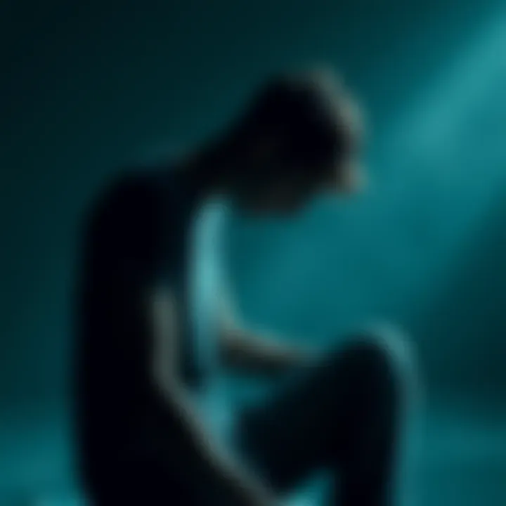 A person sitting alone with a downcast expression, symbolizing feelings of sadness and hopelessness.