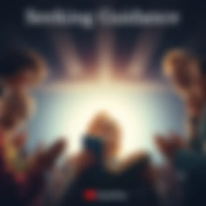 A person expressing a need for free reading assistance, surrounded by supportive community members, highlighting compassion and kindness