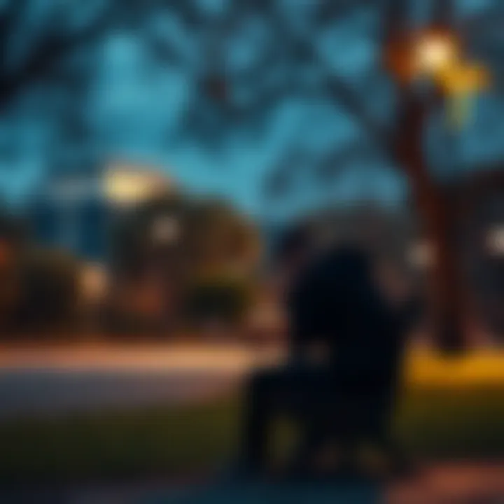 A person sitting on a bench with their head in their hands, surrounded by a park setting, reflecting feelings of stress and anxiety