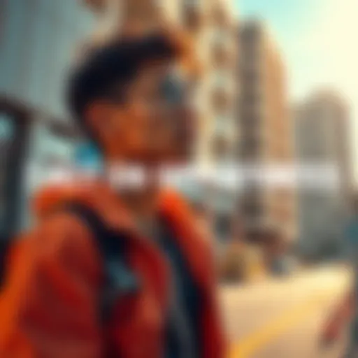 A determined individual making progress on their goals in a sunny urban setting, symbolizing seizing opportunities in 2025.