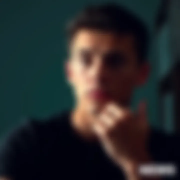 Person thinking with a blank mind Individual looking thoughtful, representing challenges of visualization without mental imagery