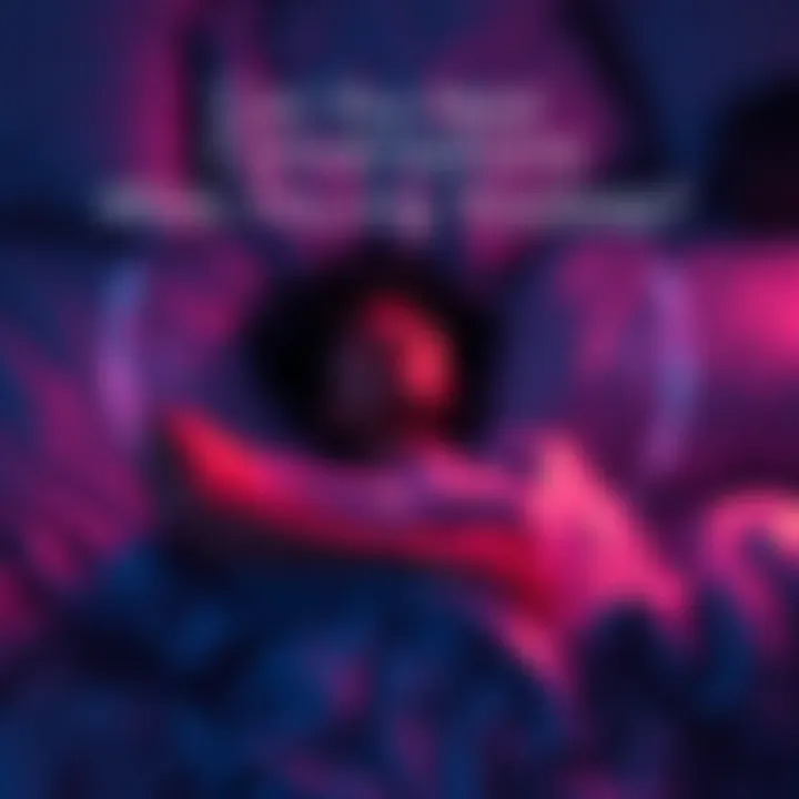 Person asleep with sound waves A person lying in bed with soft sound waves around, representing the experience of hearing conversations while falling asleep.