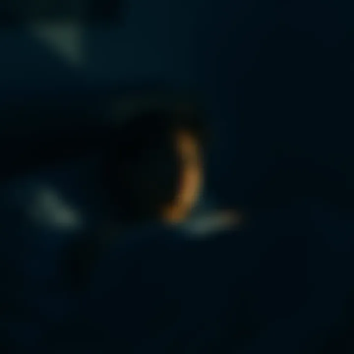 A person looking contemplative while sitting up in bed at 3:20 AM, surrounded by dim light and shadows, suggesting a sense of restlessness and introspection.