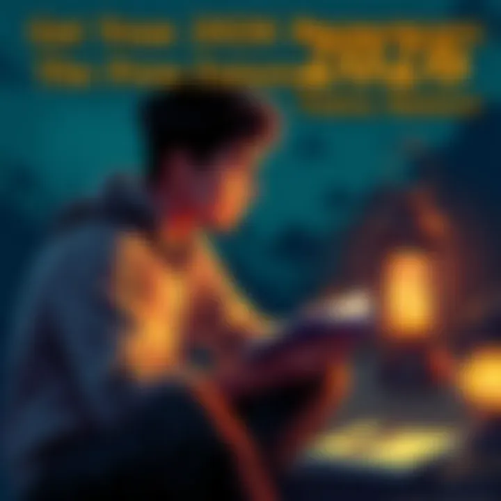 A person sitting with a notebook and pen, looking thoughtful about their future with a lantern nearby, symbolizing guidance and timing.