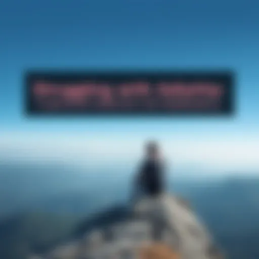 A person sitting alone on a rock overlooking a serene landscape, lost in thought about identity and connection.