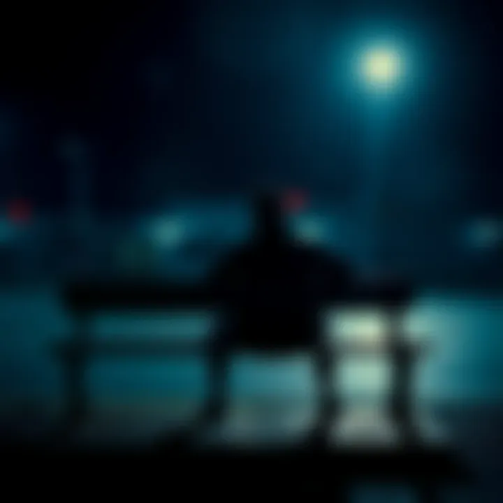 A person sitting alone on a bench, looking contemplative, symbolizing the stress of facing life imprisonment.