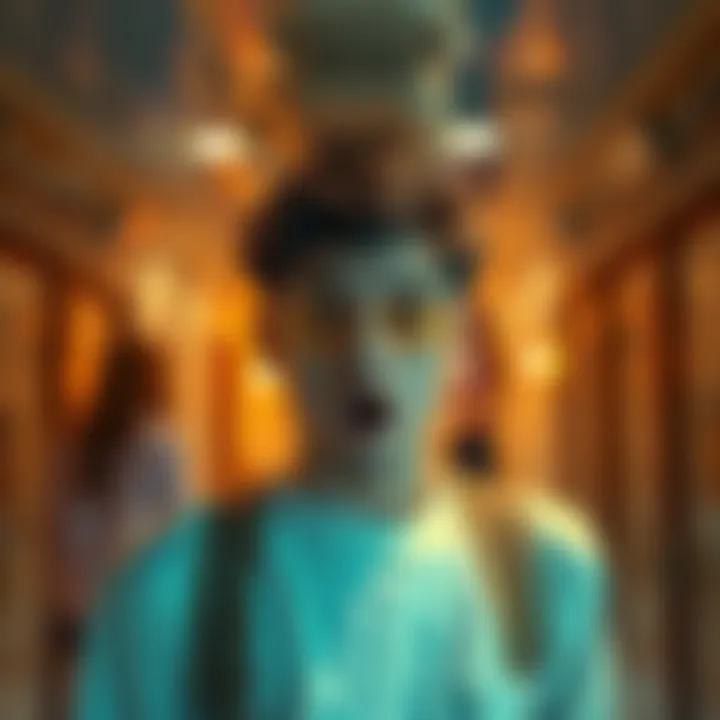 A person looking amazed, their surroundings appearing distorted, symbolizing a shift in reality.