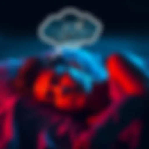 A person sleeping with a thought bubble containing bicycle pedals, representing an unusual dream