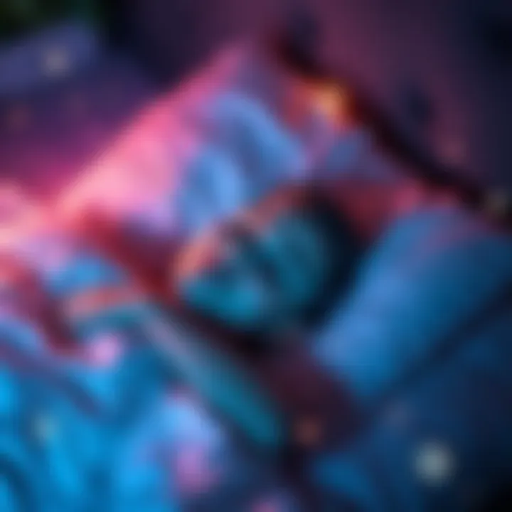 A person lying in bed with a peaceful expression, surrounded by dream-like visuals and soft colors, symbolizing the joy of dreaming without sleep paralysis