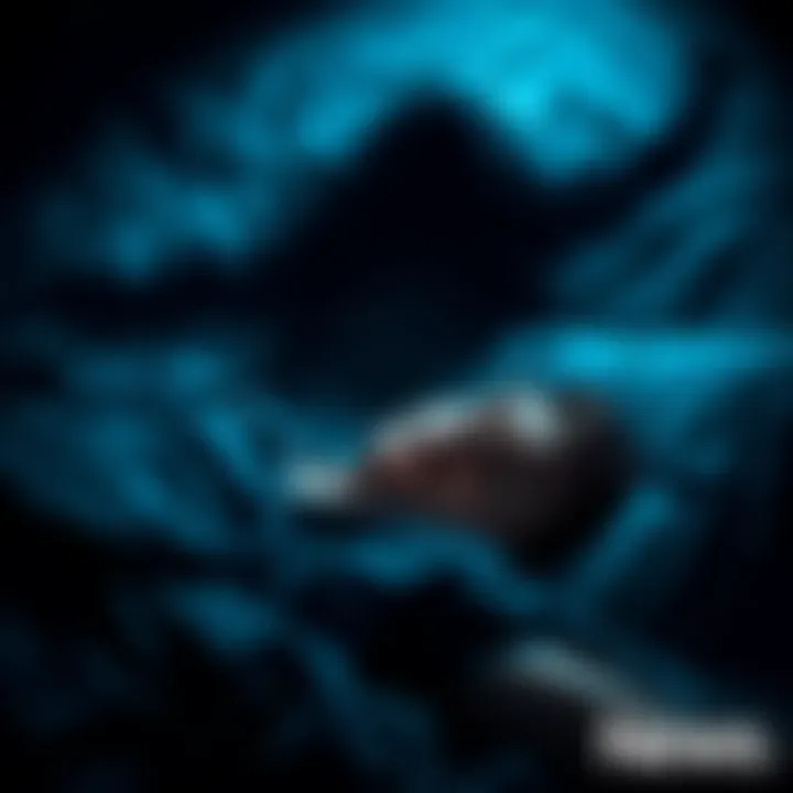 Person dreaming with a shadowy figure A person lies in bed, asleep, with a shadowy figure looming over, representing a nightmare that feels real.