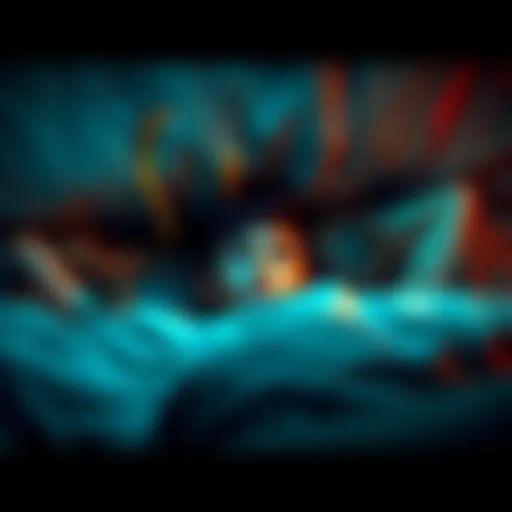 A person lying in bed looks scared as snakes appear in their dreams, representing anxiety about future encounters.