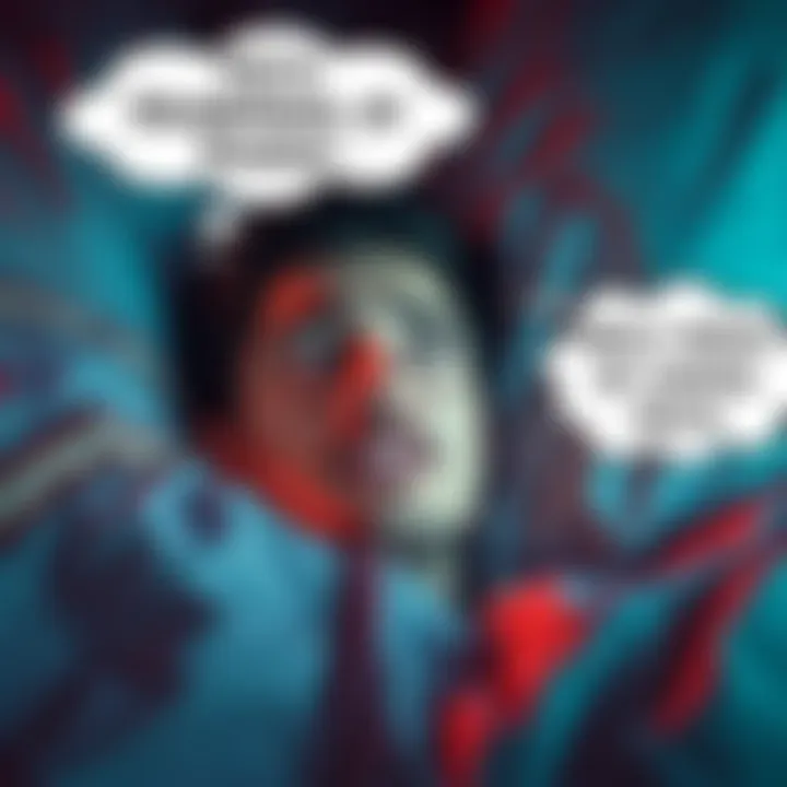 Person Dreaming of Losing Teeth A person looking worried while sleeping, with a thought bubble showing teeth falling out