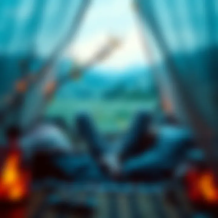 A person sitting peacefully in a cozy space, surrounded by nature, reflecting and recharging their energy.