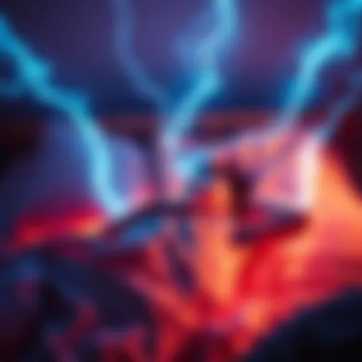 A person lying in bed with visible energy waves around them, symbolizing spontaneous vibrational states experienced at night