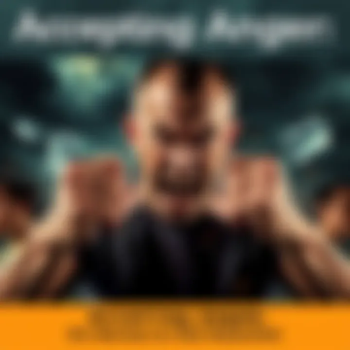 A person clenching their fists, showing frustration, with a stormy background symbolizing intense emotions.