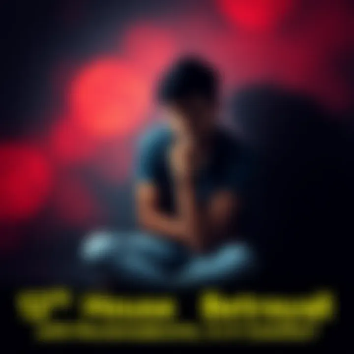 A person sitting alone with a sad expression, reflecting on feelings of betrayal, surrounded by shadows representing hidden emotions.