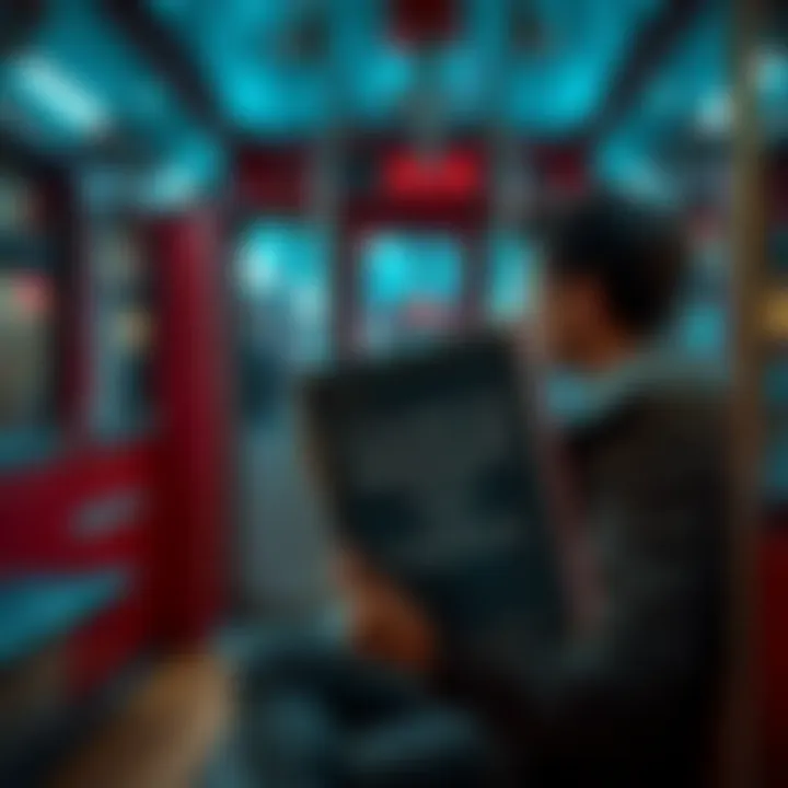 Individual sitting on a tram, feeling a strange presence while looking at a book with meaningful words on the cover