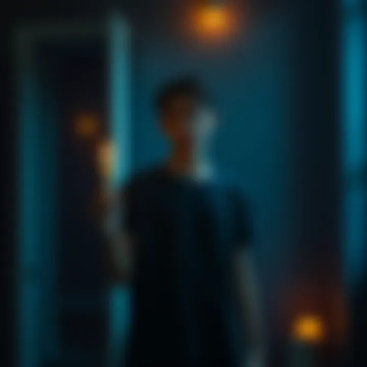 Person holding a candle and a crystal A young person stands in a dimly lit room, holding a lit candle in one hand and a crystal in the other, looking contemplative as they navigate their spiritual journey.