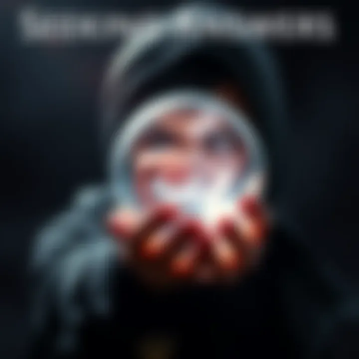A person gazing into a crystal ball, representing the search for answers about curses and their effects on others.