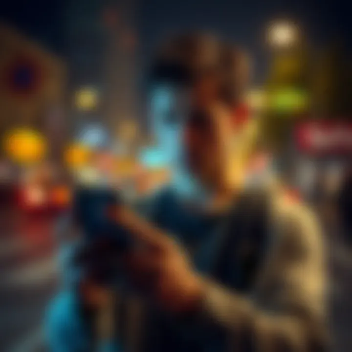 A person looks concerned while holding a smartphone, suggesting a need for personal safety measures.