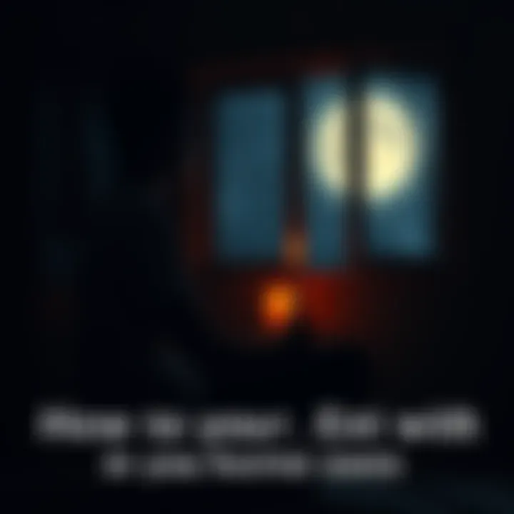 A person sits in a dark room holding a candle, looking contemplatively as they sense a presence around them. The moonlight shines through the window, creating a reflective glow, enhancing the spiritual atmosphere.