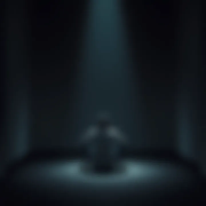 A person sitting alone in a dimly lit room, looking distressed and contemplating their struggles with fear and loneliness, reflecting on their perceived torment from God.