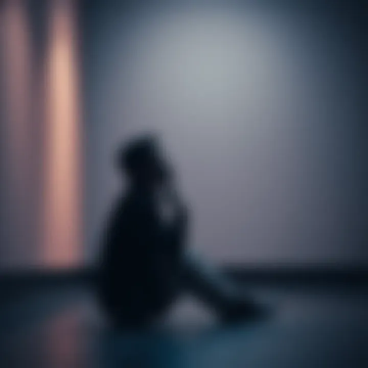 Person in Thought A person sitting alone in a quiet space, gazing thoughtfully into the distance, reflecting on feelings of emptiness and detachment during a conversation.